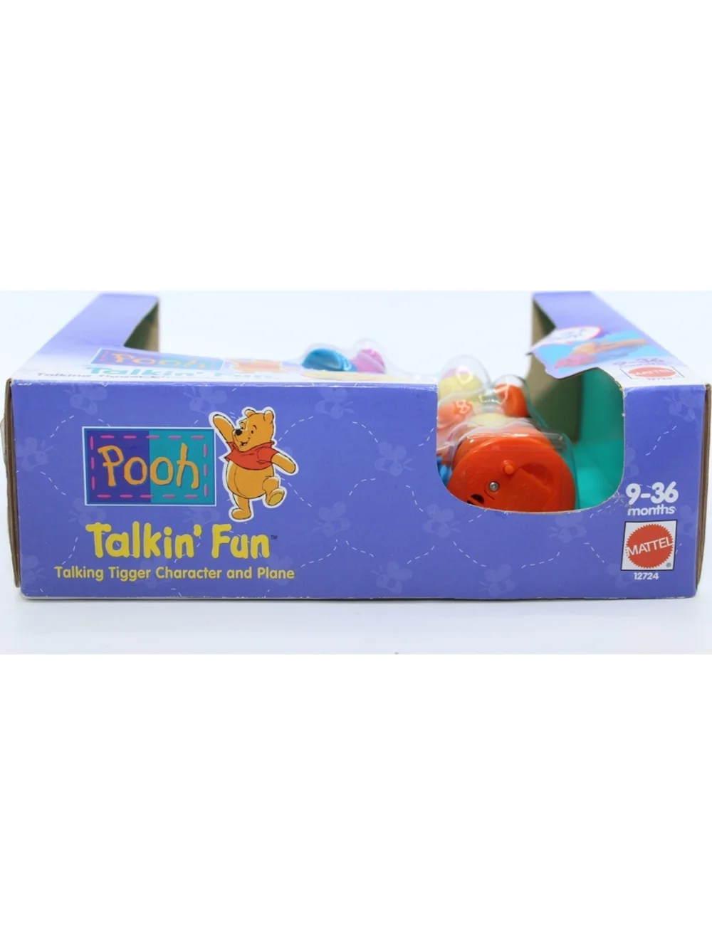 NIB VTG Disney Pooh Talkin' Fun Talking Tigger Character And Plane Toy 9-36 Mo.